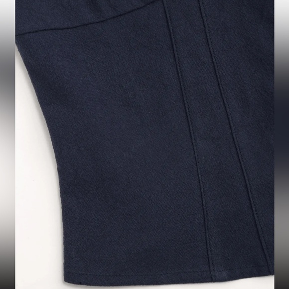 Corset button down crop tank top - Picture 2 of 5